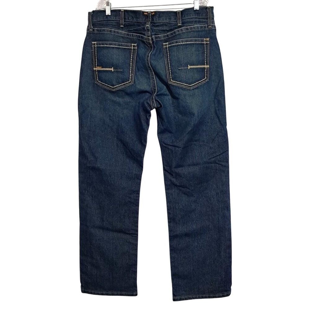 Ariat Rebar Jeans Mens 38 Relaxed Boot M4 Blue Denim - Picture 12 of 16